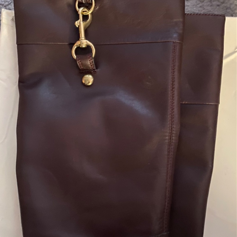 Coach Brown Soft Leather Tall Boots - Picture 7 of 7